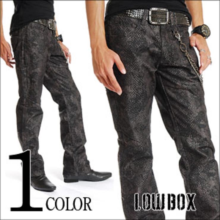 Lowbox(ローボックス) パイソンデニム パイソンの総柄がワイルドにキマる…[品番：JG000004005]｜JIGGYS SHOP ...