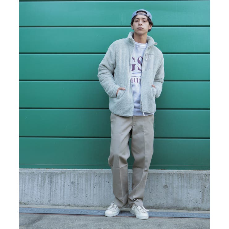 ★値下げ★メルシーボークー　オーバーサイズ　リバーシブル　ジャケット　フリース ☆値下げ☆メルシーボークー オーバーサイズ リバーシブル