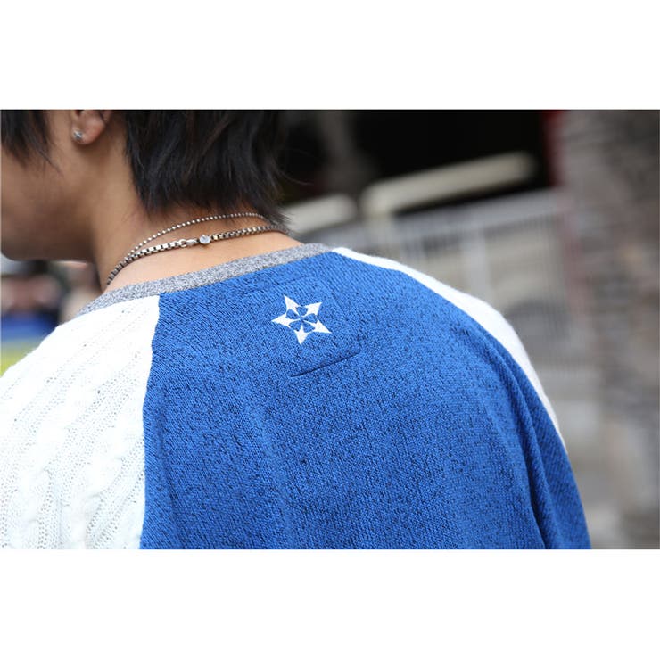 REBTRAIT(レブトレイト) ニット切り替えドルマントップス/[品番 