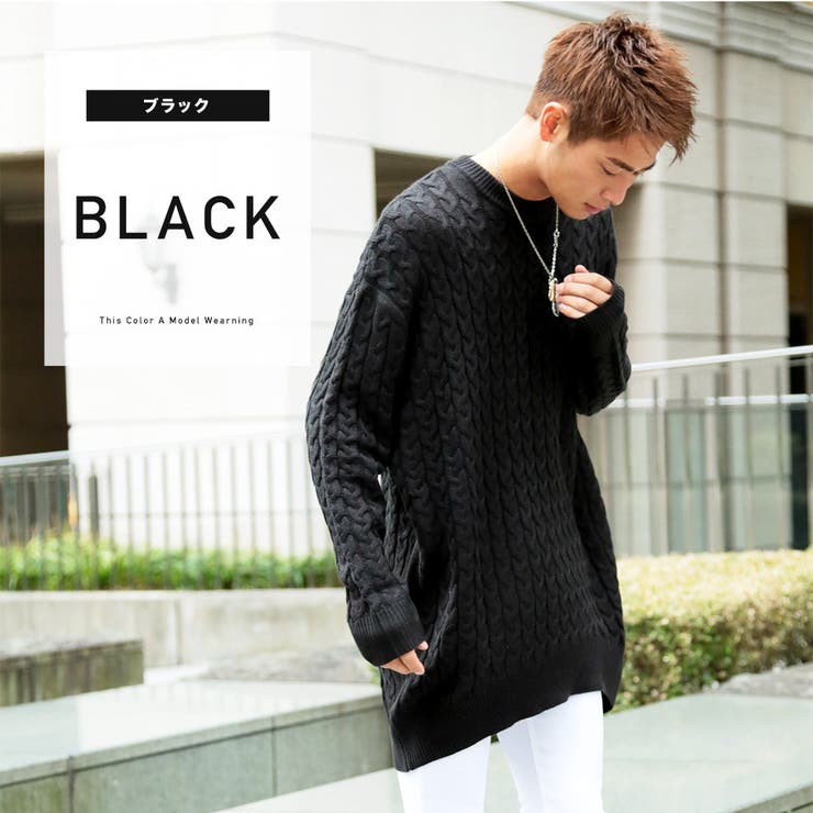 ドロップショルダーシャギーニット GALLEST インディヴィ トップス