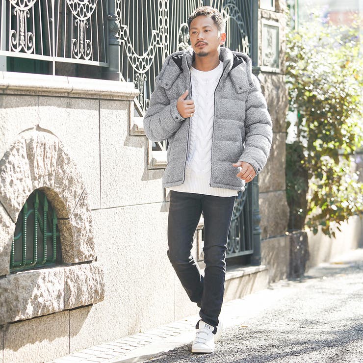 ◇ブークレ中綿ブルゾン◇ダウンジャケット 中綿ジャケット メンズ