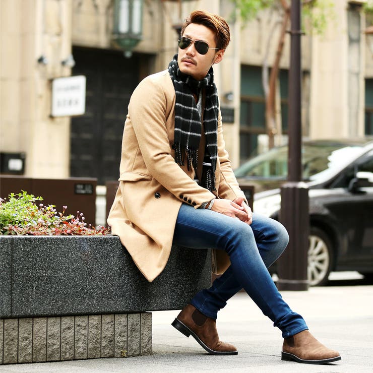 ◇roshell(ロシェル) メルトンダブルチェスターコート◇メンズ コート