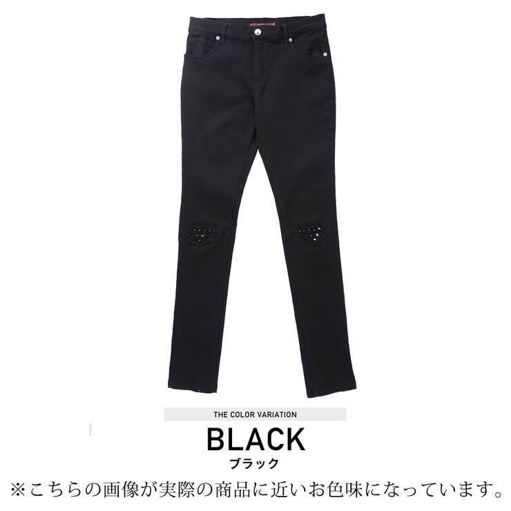 ◇SEANA(シーナ)ヘビーツイルスタッズスキニ―パンツ◇[品番 