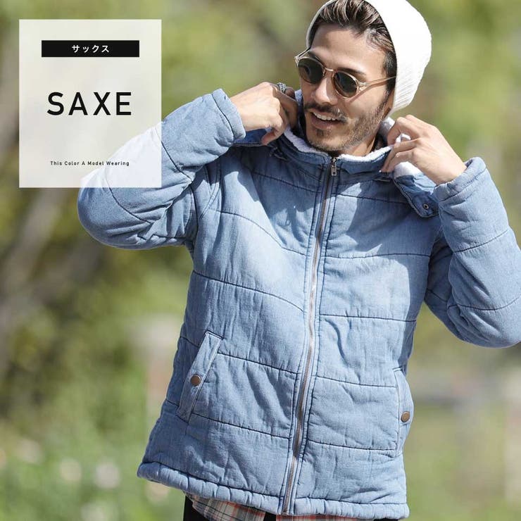 定番◇フード脱着デニム中綿ジャケット◇[品番：JG000010753]｜JIGGYS