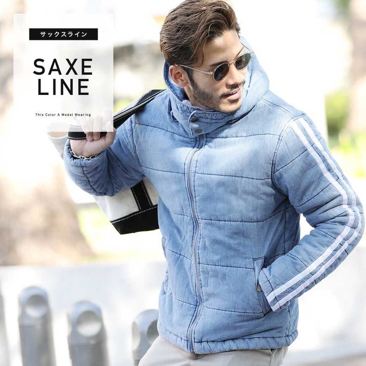 定番◇フード脱着デニム中綿ジャケット◇[品番：JG000010753]｜JIGGYS