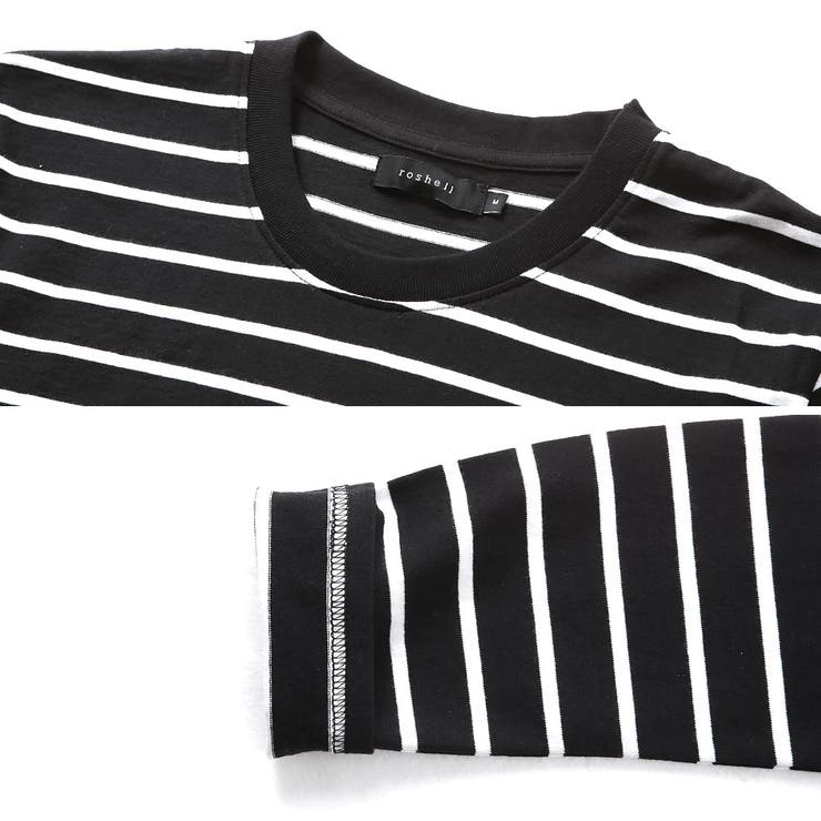 Roshellボーダーロング丈tシャツ ロンt メンズ Tシャツ 品番 Jg Jiggys Shop ジギーズショップ のメンズ ファッション通販 Shoplist ショップリスト