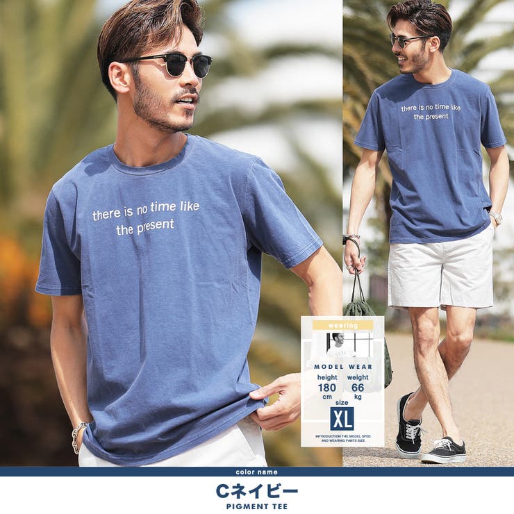 Cネイビー | ◆roshell(ロシェル) ピグメントダイ プリント | JIGGYS SHOP