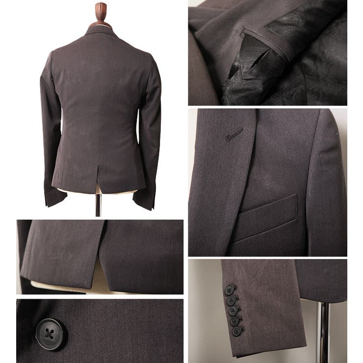 ◇GENIE BLEU(ジェニーブルー)1Bピークドラペルストレッチタイト 