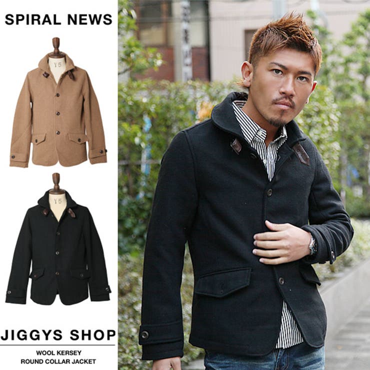 ◇SPIRAL NEWSウールカルゼラウンドカラージャケット◇お兄系 Men[品番