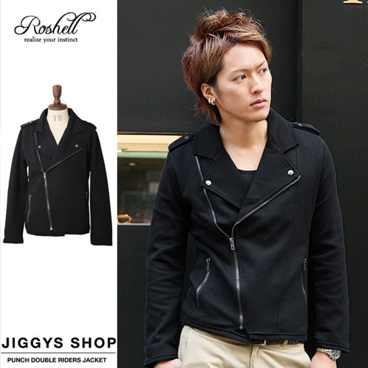 ◇Roshell(ロシェル)ポンチダブルライダースジャケット◇お兄系 Men s 