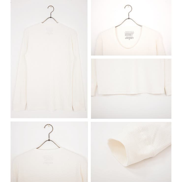 商品画像：◇UネックワッフルカラーロンT◇お兄系 Men s[品番：JG000002768 2