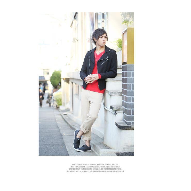 ◇圧縮ニットダブルライダースジャケット◇お兄系 Men s[品番