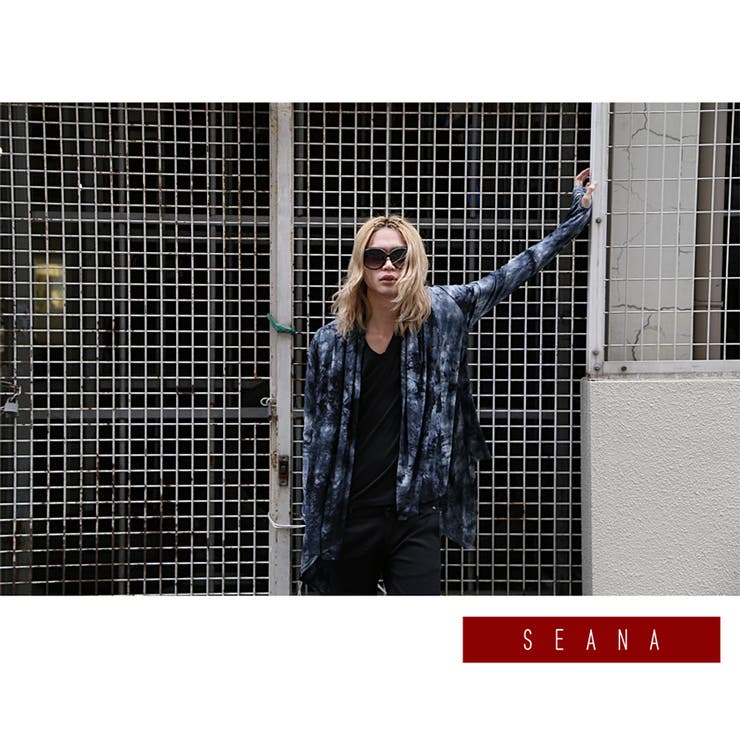 SEANA ブリーチポンチョカーディガン