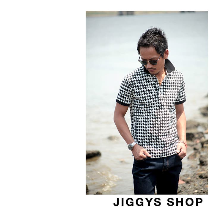 千鳥格子半袖ポロシャツ[品番：JG000006914]｜JIGGYS SHOP