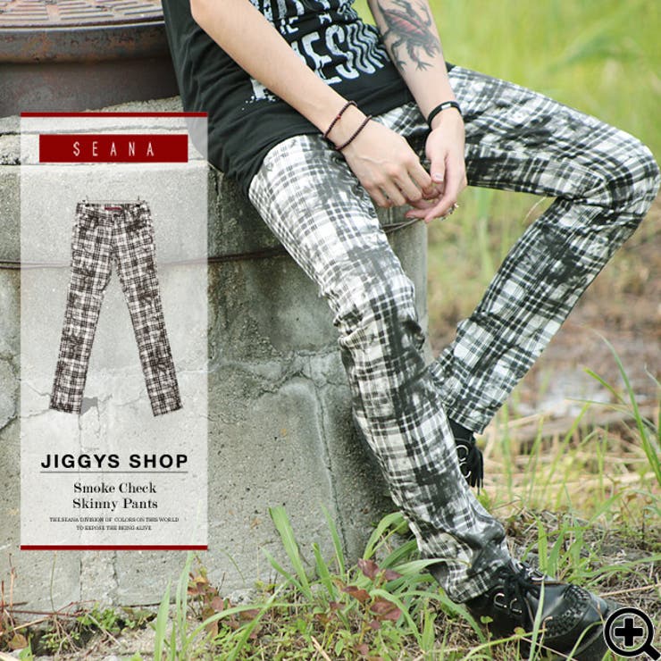Seana スモークチェックスキニーパンツ スキニー スキニーパンツ 品番 Jg Jiggys Shop ジギーズショップ のメンズファッション通販 Shoplist ショップリスト