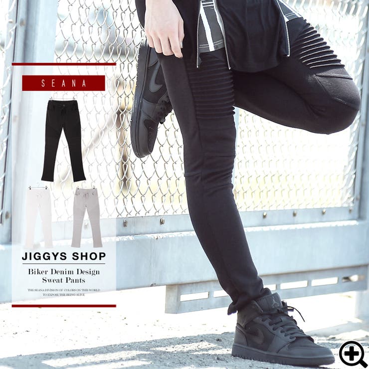 ◇SEANA(シーナ) バイカーデニム 風[品番：JG000007863]｜JIGGYS SHOP