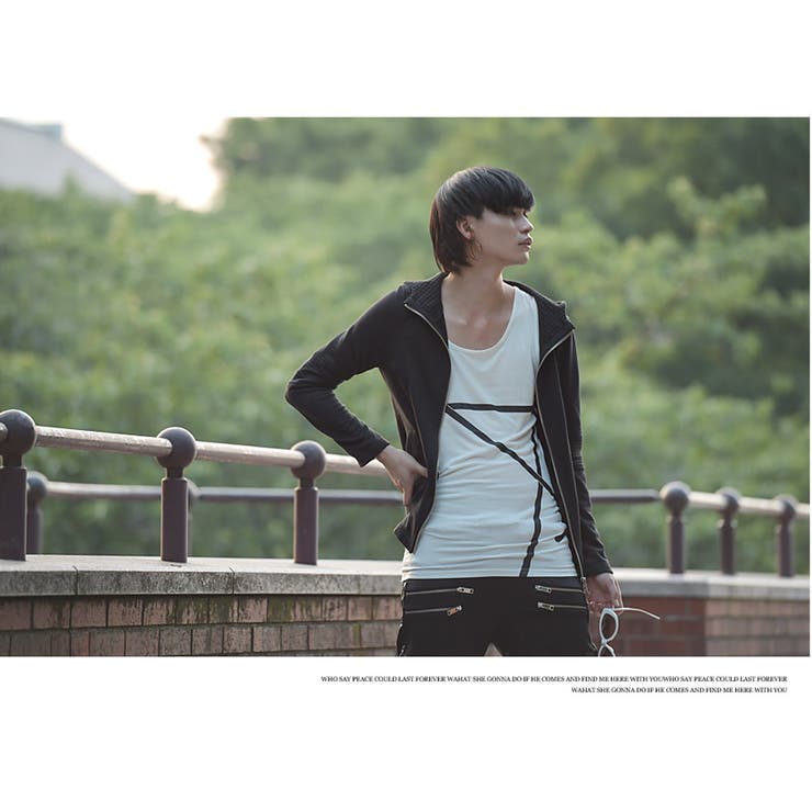 人気便利グッズ ◇SEANA バイアスラインタンク◇タンクトップ ヴィジュアル系 トップス