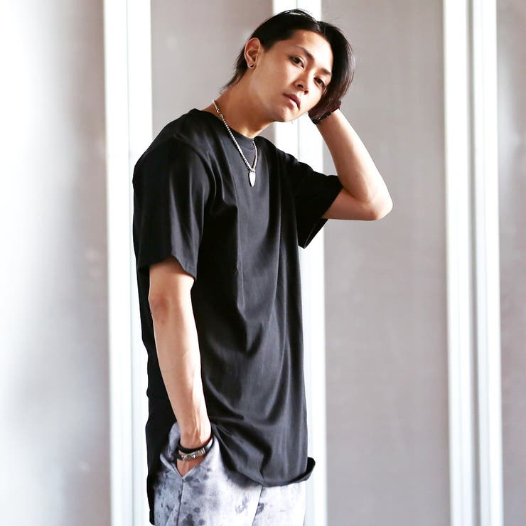 ◇REBTRAIT ラウンドヘムロングテールTシャツ◇ロング丈 Tシャツ