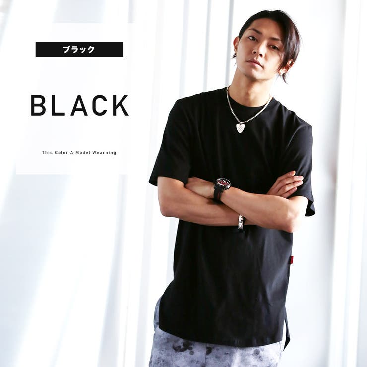 ◇REBTRAIT ラウンドヘムロングテールTシャツ◇ロング丈 Tシャツ