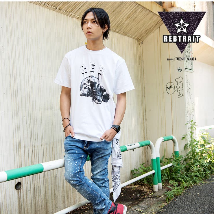 ◆REBTRAIT ガスマスクスカルプリントＴシャツ◆Tシャツ 半袖 | JIGGYS SHOP | 詳細画像11 