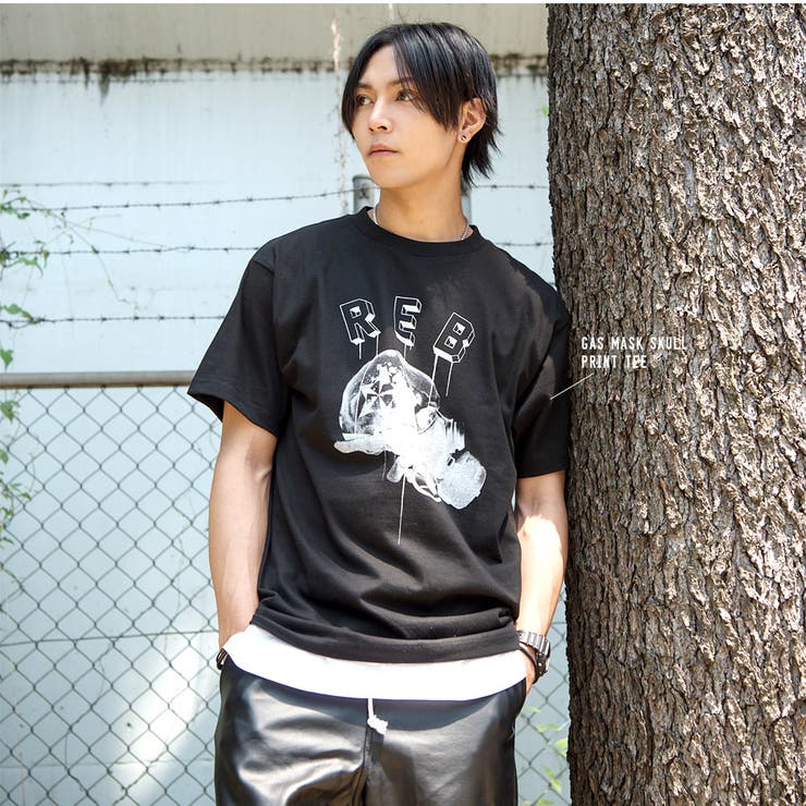◆REBTRAIT ガスマスクスカルプリントＴシャツ◆Tシャツ 半袖 | JIGGYS SHOP | 詳細画像13 