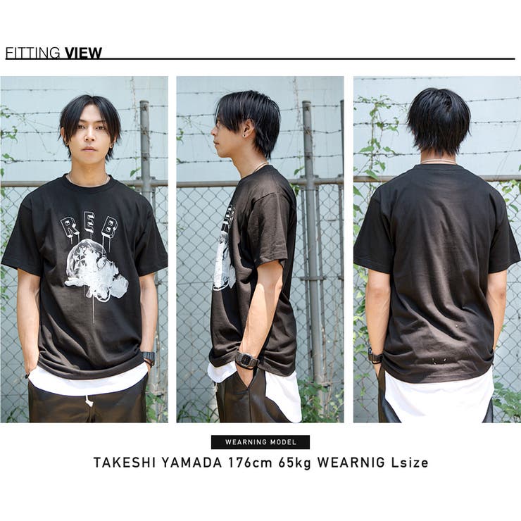 ◆REBTRAIT ガスマスクスカルプリントＴシャツ◆Tシャツ 半袖 | JIGGYS SHOP | 詳細画像6 