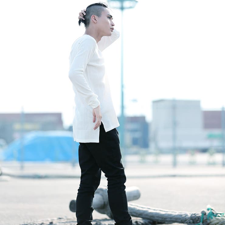 ◇SEANA(シーナ) サイドスリットロングカットソー◇ロンT カットソー 