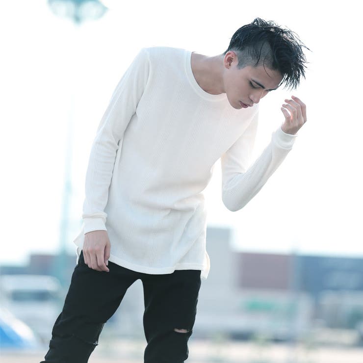 ◇SEANA(シーナ) サイドスリットロングカットソー◇ロンT カットソー 