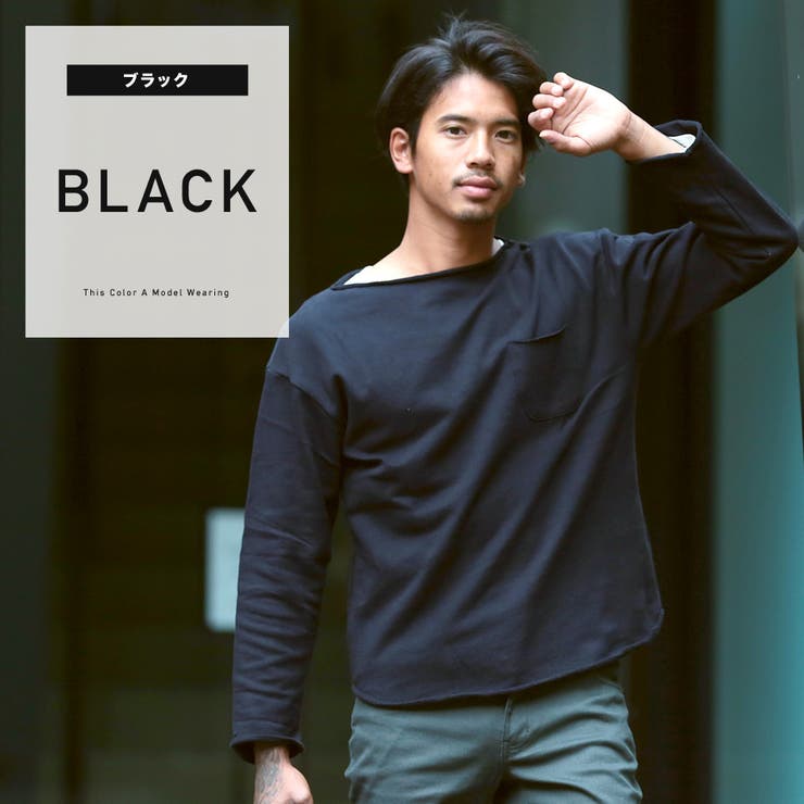 ◇裏毛カットオフバスクT◇ロンT メンズ Tシャツ[品番：JG000009032 