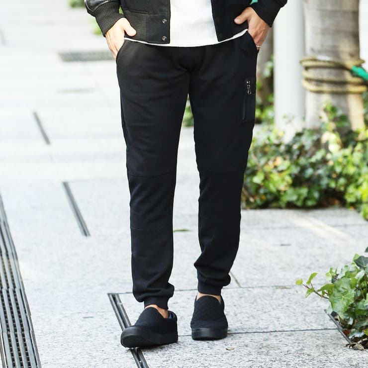 JOJO ブラック スウェットパンツ New Balance Athletics スウェットジョガーパンツ ブラック 24SS