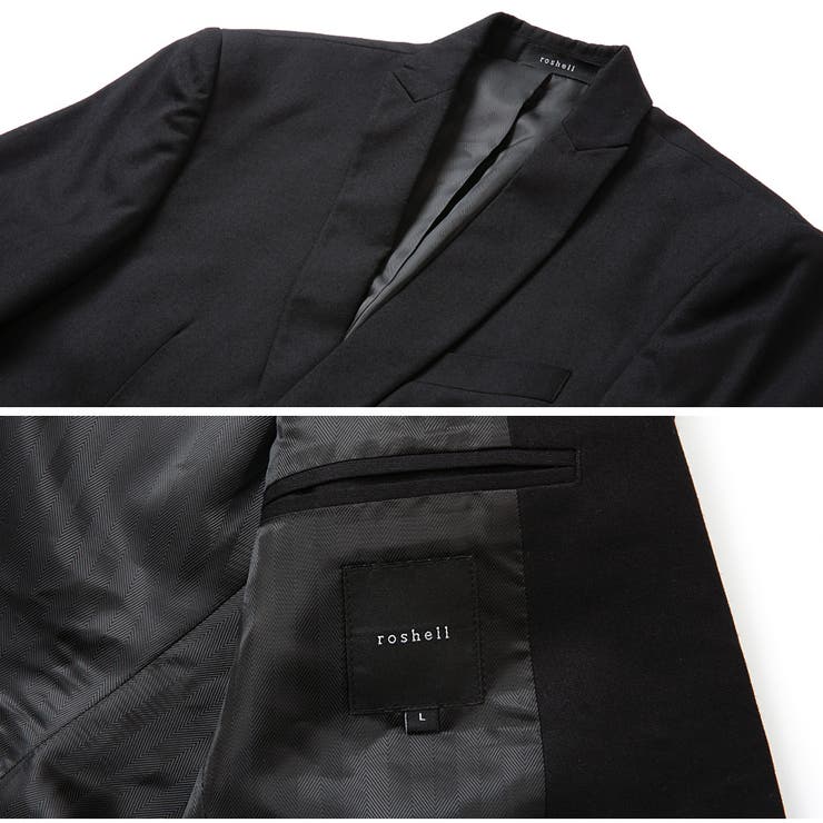 2024✨ドローイングナンバーズ トロピカルピークドラペルジャケット 黒 38 トロピカルピークドラペルジャケットハーフライニング | Drawing