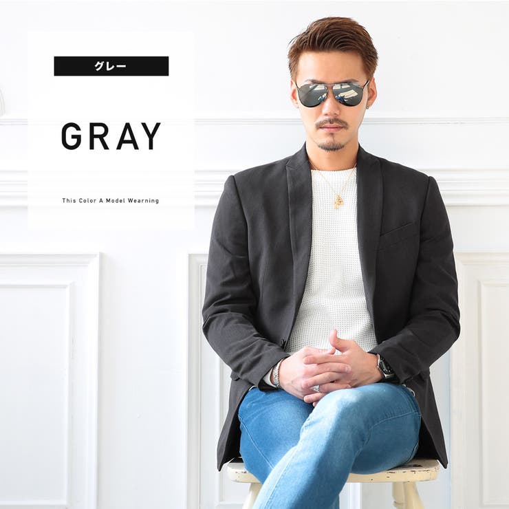 ◇roshell 2Bピークドラペルジャケット◇テーラードジャケット メンズ