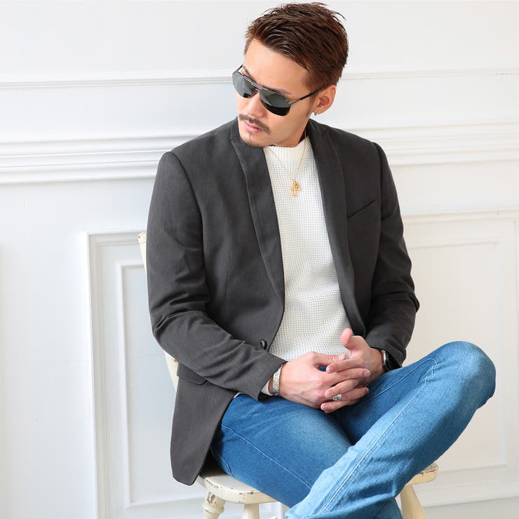 ◇roshell 2Bピークドラペルジャケット◇テーラードジャケット メンズ