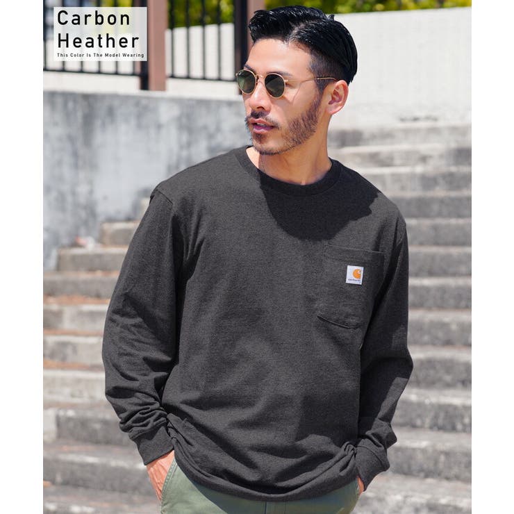 カーハート ロンT◇Carhartt  ポケット付きクルーネック[品番：JGSM0000009]｜jiggysshopselect（ジギーズショップセレクト）のメンズファッション通販｜SHOPLIST（ショップリスト）
