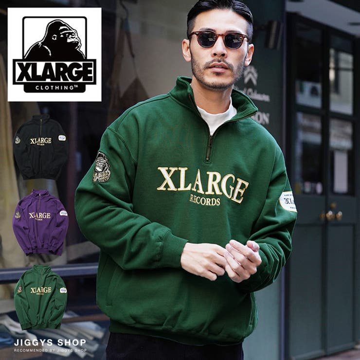 ◇XLARGE HALF  ZIP[品番：JGSM0000072]｜jiggysshopselect（ジギーズショップセレクト）のメンズファッション通販｜SHOPLIST（ショップリスト）