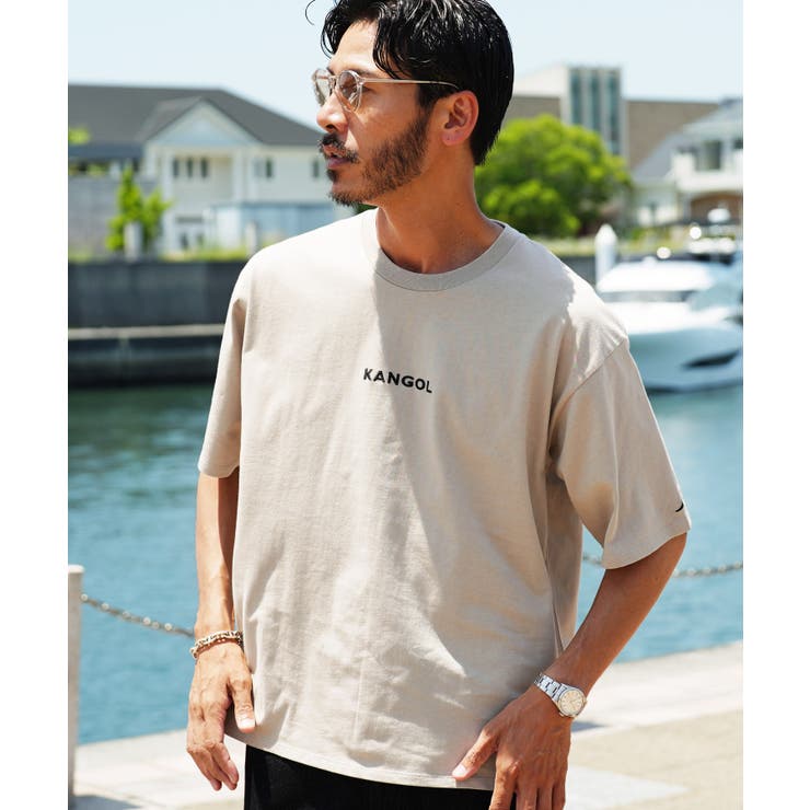 グレージュa | ◆KANGOL(カンゴール) ブランド別注刺繍ロゴTシャツ◆Tシャツ クルーネッ… | jiggysshopselect
