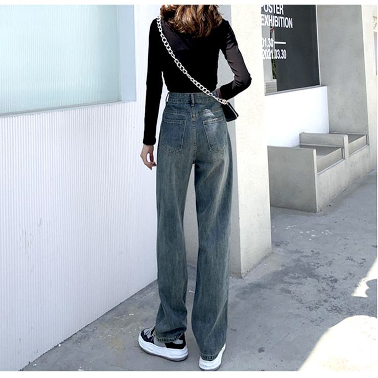 裏起毛 デニム ハイウエスト | JOCOSA | 詳細画像3 