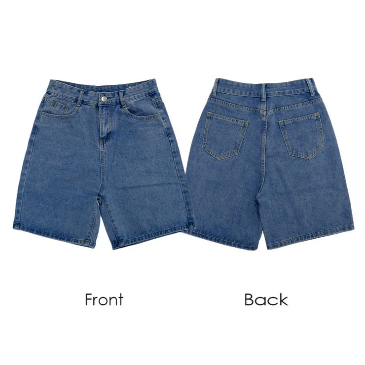 ハーフパンツ デニム ハイウエスト[品番：JCSW0001649]｜JOCOSA