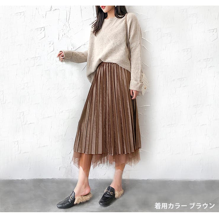 プリーツスカート ベロア チュールスカート | JOCOSA | 詳細画像21 