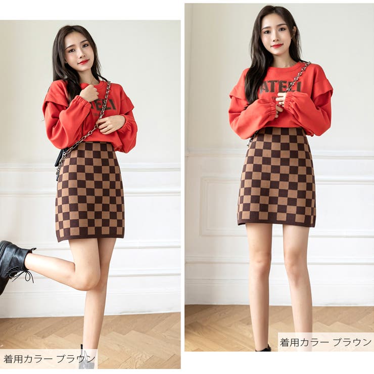 ミニスカート Panama cotton miniskirt MG2233_12NS_F0008_S_OOO セール】チェックマイクロミニスカート（スカート）｜SPIRALGIRL