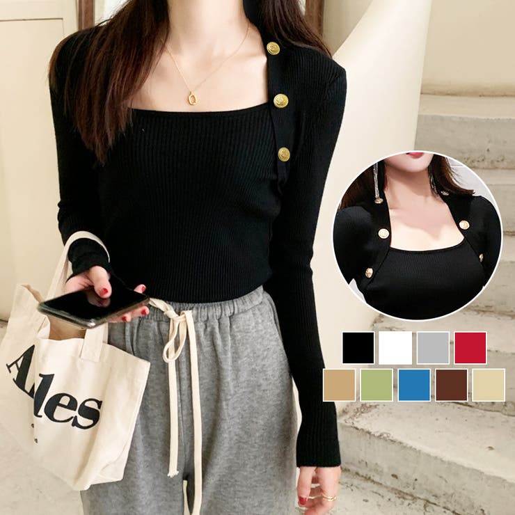 ニット トップス 長袖 | JOCOSA | 詳細画像1 