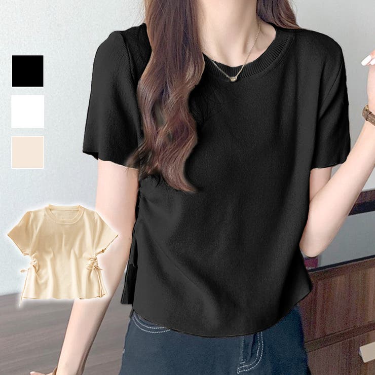 半袖 ラウンドネック スリット | JOCOSA | 詳細画像1 