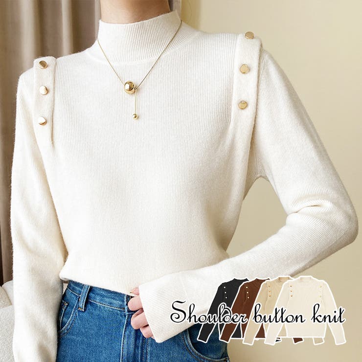 ニット トップス ハーフタートルネック | JOCOSA | 詳細画像1 