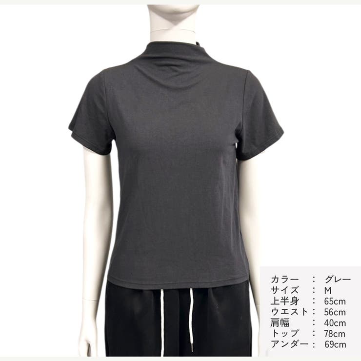 夏ハイネックタイトハイネックレディースプチハイネックボトルネック半袖春服夏服夏シャツTシャツぴったりタイト華奢見えスタイルアップシルエット伸縮吸湿きれいめベーシック