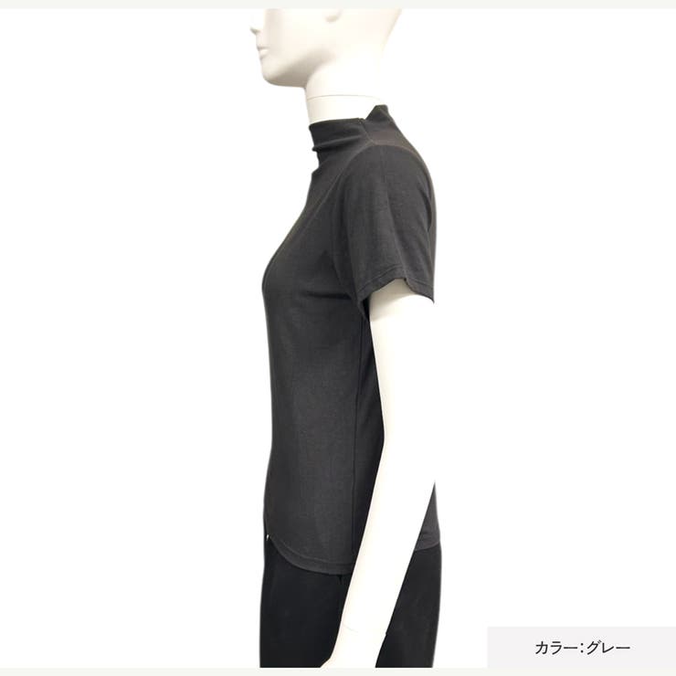 夏ハイネックタイトハイネックレディースプチハイネックボトルネック半袖春服夏服夏シャツTシャツぴったりタイト華奢見えスタイルアップシルエット伸縮吸湿きれいめベーシック