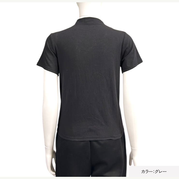 夏ハイネックタイトハイネックレディースプチハイネックボトルネック半袖春服夏服夏シャツTシャツぴったりタイト華奢見えスタイルアップシルエット伸縮吸湿きれいめベーシック
