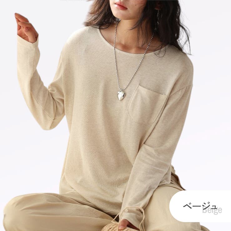 ベージュ | カットソー 薄手 トップス | JOCOSA