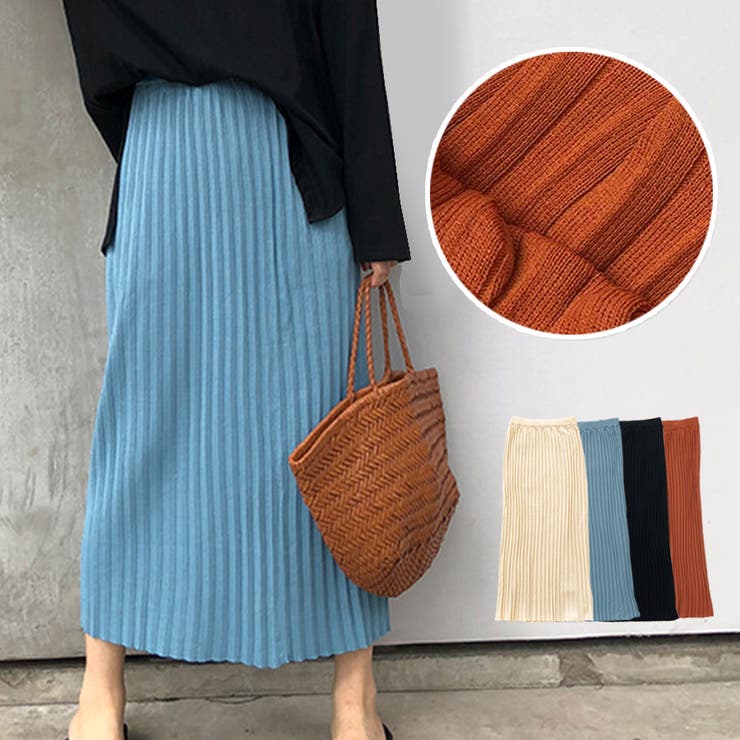 スカート ニットスカート プリーツカート | JOCOSA | 詳細画像1 