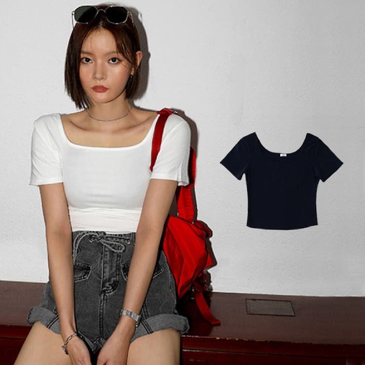 スクエアネック 半袖 Tシャツ[品番：JCSW0000603]｜JOCOSA