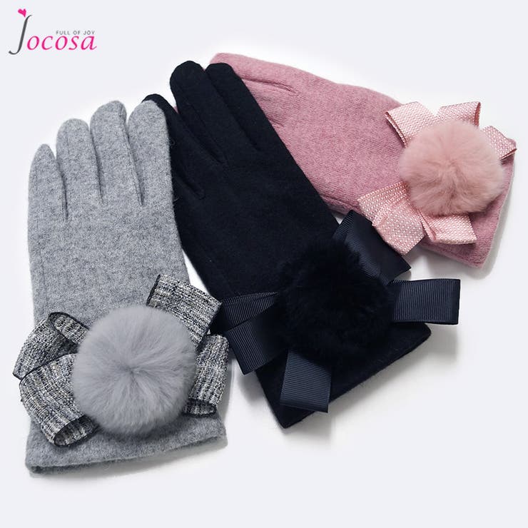 手袋 ファー リボン | JOCOSA | 詳細画像1 